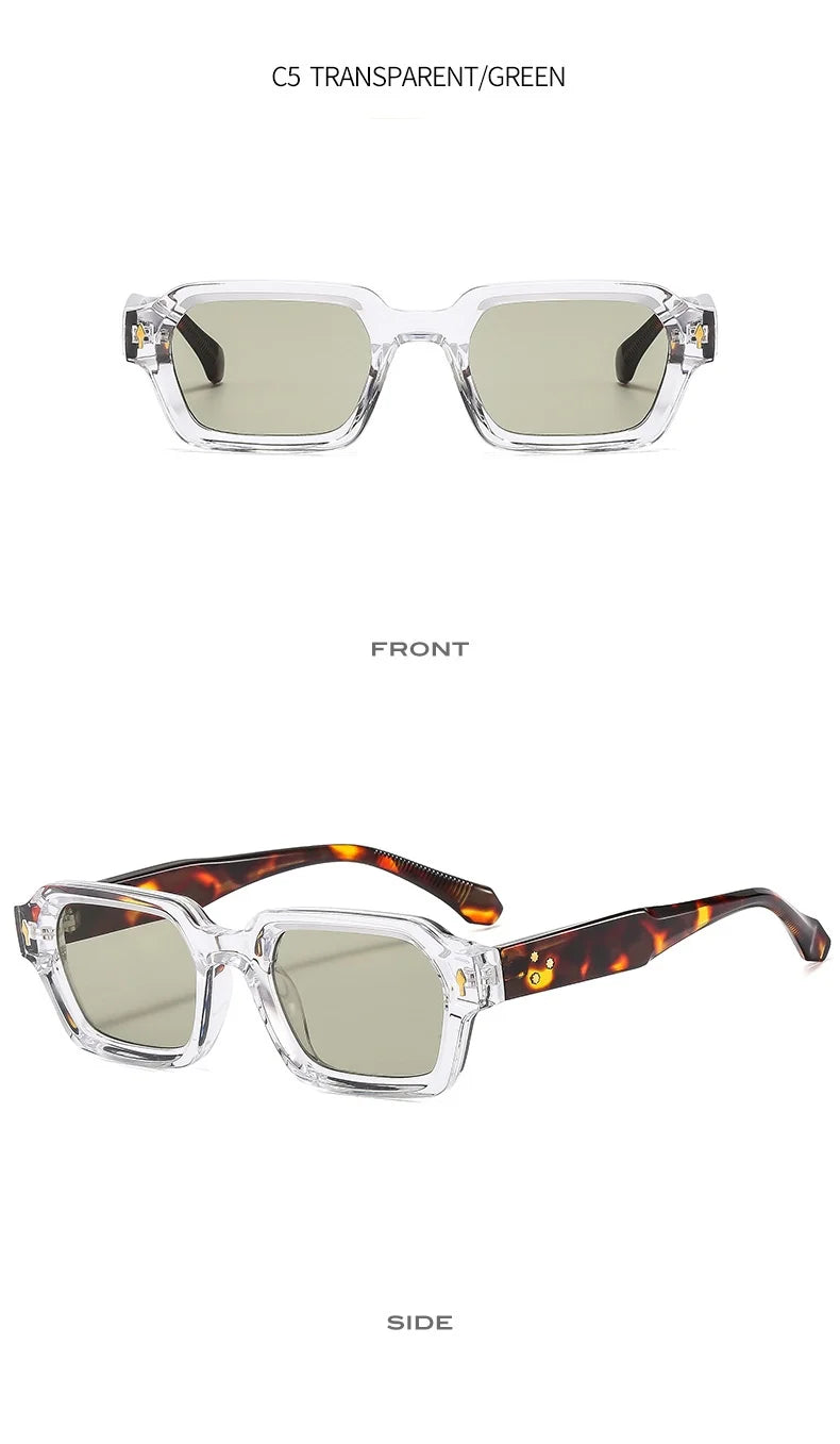 Square retro frame sunglasses UV400