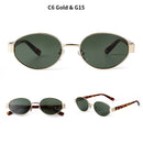 Retro vintage sunglasses with yellow lens and UV400 protection