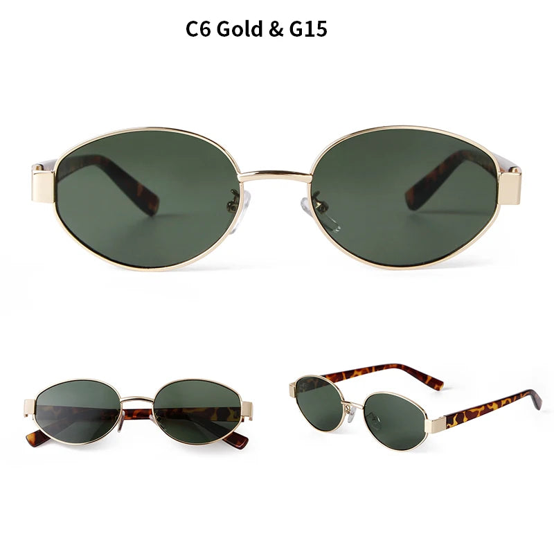 Retro vintage sunglasses with yellow lens and UV400 protection