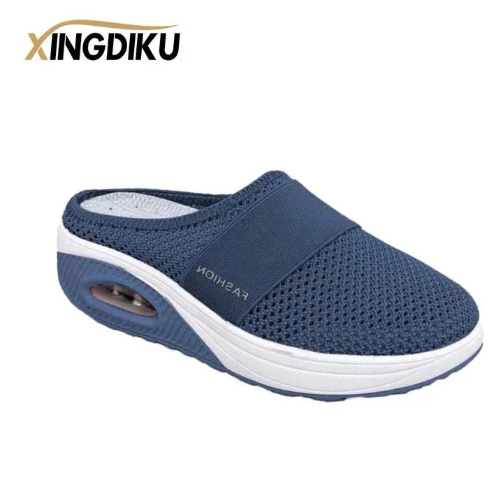 Women's orthopedic slip-on walking shoes