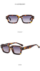 Square retro frame sunglasses UV400