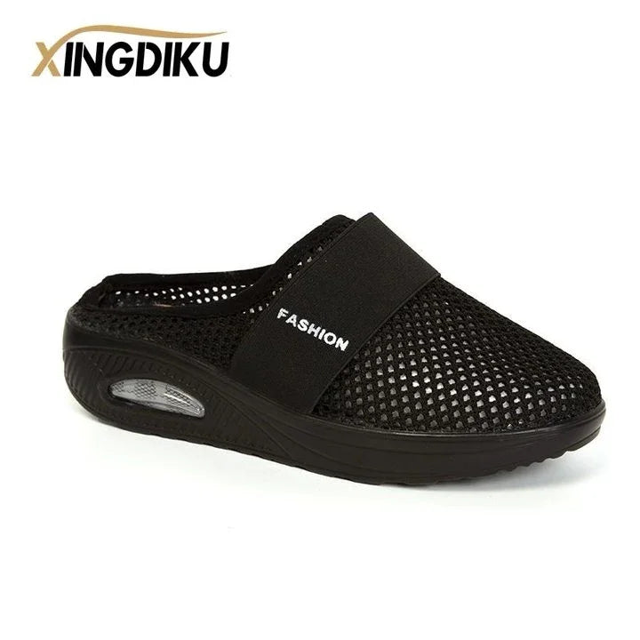 Women's orthopedic slip-on walking shoes