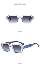 Square retro frame sunglasses UV400