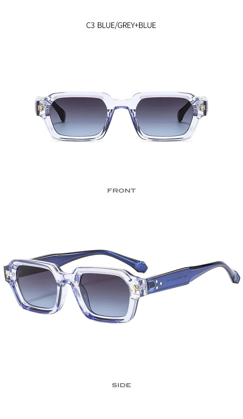 Square retro frame sunglasses UV400
