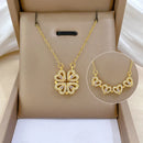 Stainless Steel Magnetic Love Pendant Necklace Clover