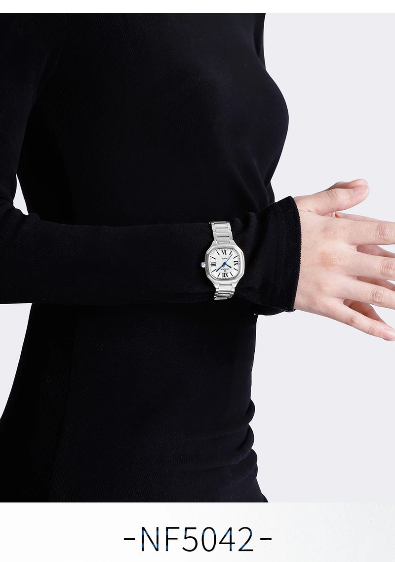 NAVIFORCE quartz watch with waterproof stainless steel strap