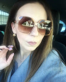 Higody Fashion oversized sunglasses with UV400 protection