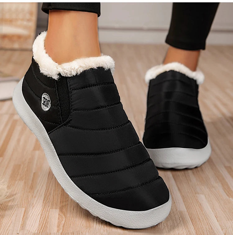 Warm, waterproof, fluffy snow boots