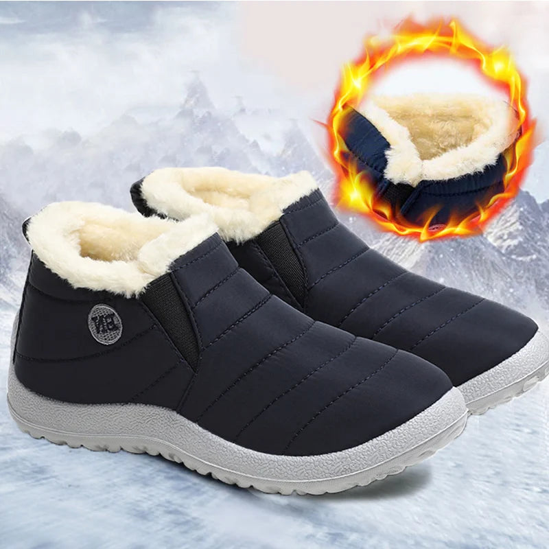 Warm, waterproof, fluffy snow boots