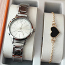 Fashion quartz wrist watches for women with bracelet
