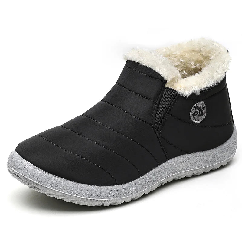 Warm, waterproof, fluffy snow boots