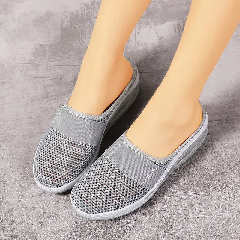 Women's orthopedic slip-on walking shoes