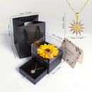 Elegant Sunflower Necklace Set - Celebrate Love and Loyalty