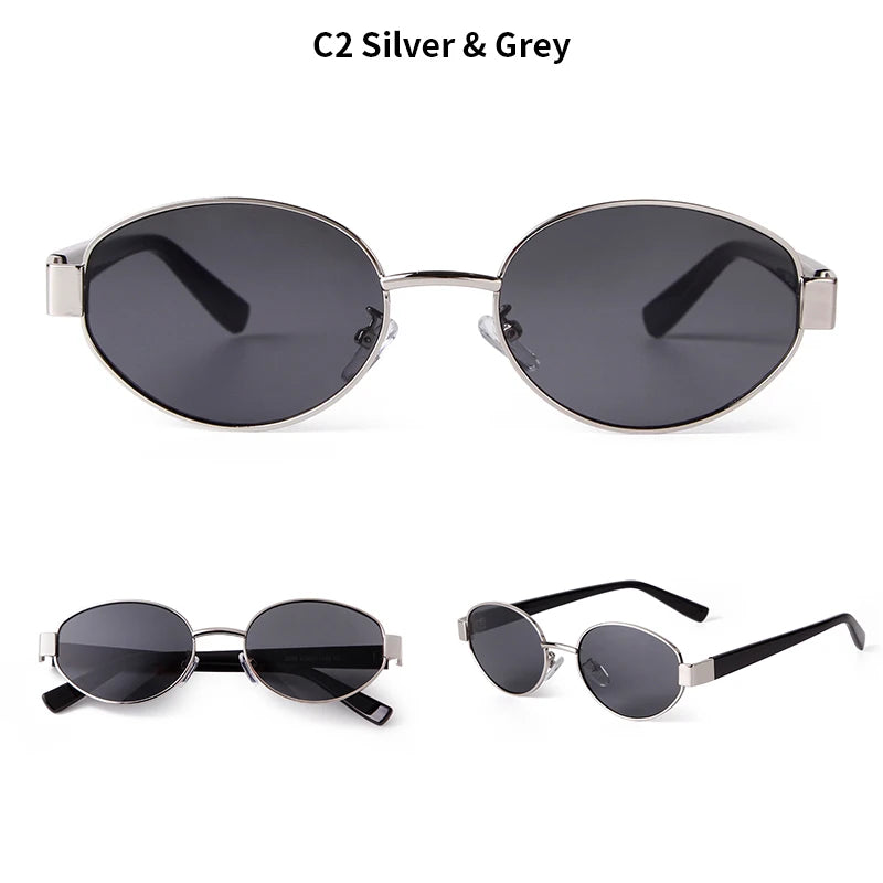 Retro vintage sunglasses with yellow lens and UV400 protection