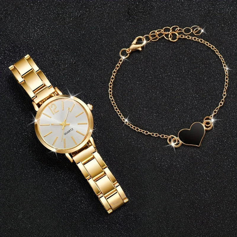 Fashion quartz wrist watches for women with bracelet