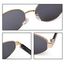 Retro vintage sunglasses with yellow lens and UV400 protection