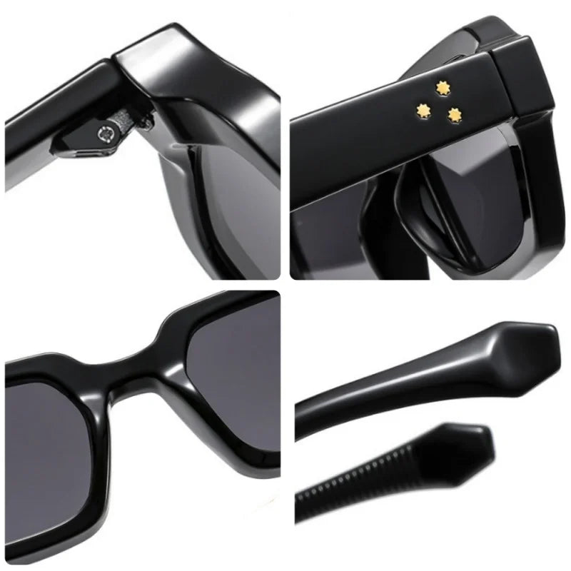 Square retro frame sunglasses UV400