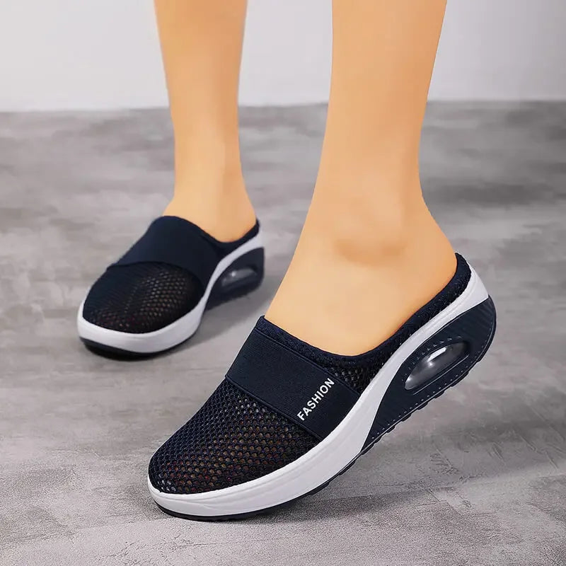 Women's orthopedic slip-on walking shoes