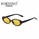 Retro vintage sunglasses with yellow lens and UV400 protection