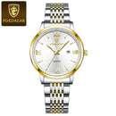 POEDAGAR Luxury Waterproof Stainless Steel Watch