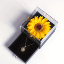 Elegant Sunflower Necklace Set - Celebrate Love and Loyalty