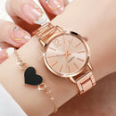 Fashion quartz wrist watches for women with bracelet