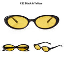 Retro vintage sunglasses with yellow lens and UV400 protection