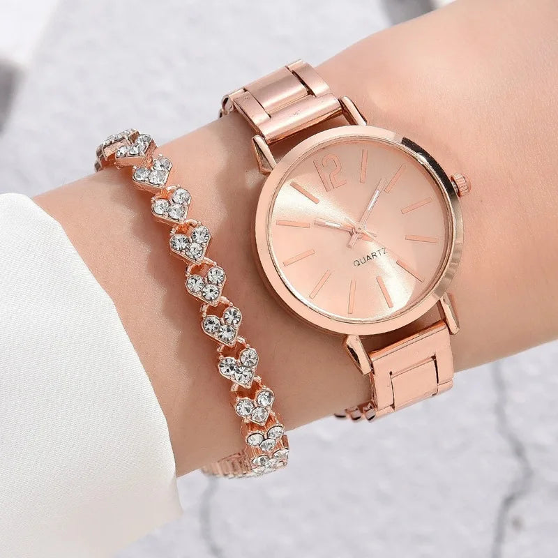 Quartz watch + bracelet as a gift