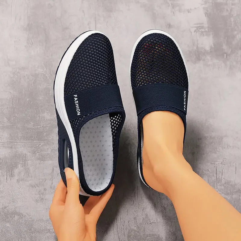Women's orthopedic slip-on walking shoes