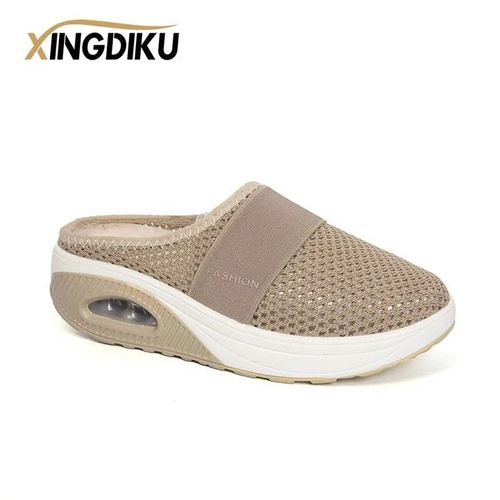 Women's orthopedic slip-on walking shoes