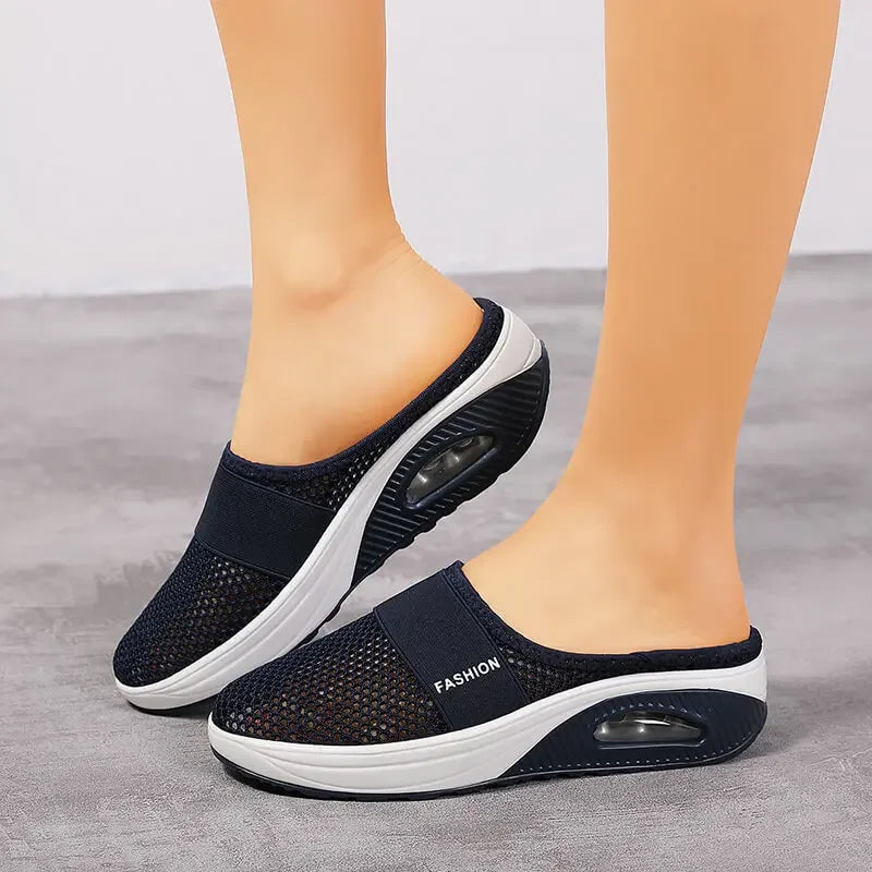 Women's orthopedic slip-on walking shoes