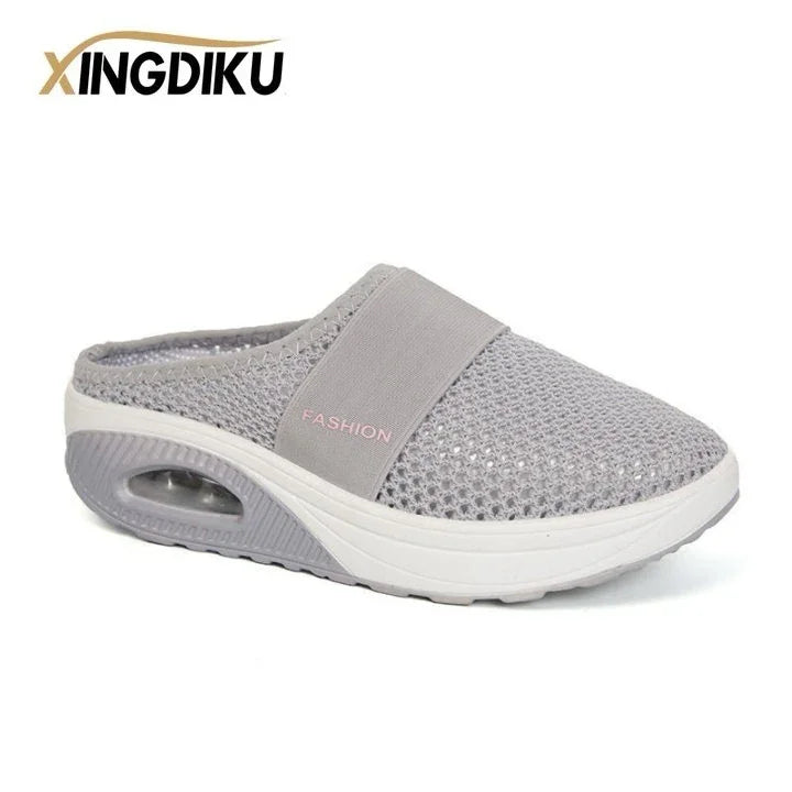 Women's orthopedic slip-on walking shoes