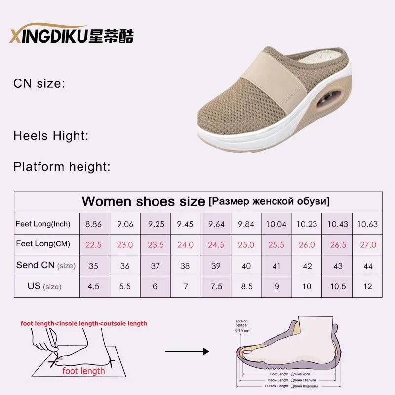 Women's orthopedic slip-on walking shoes