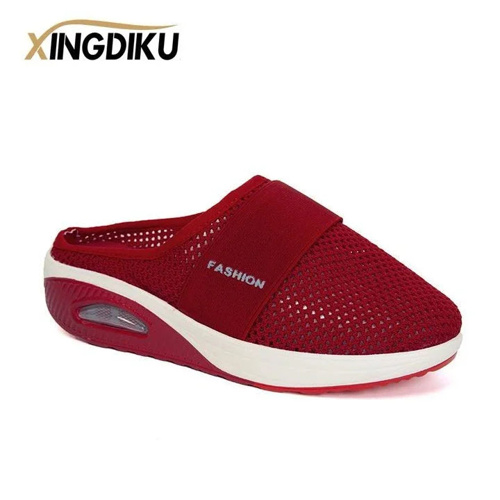 Women's orthopedic slip-on walking shoes