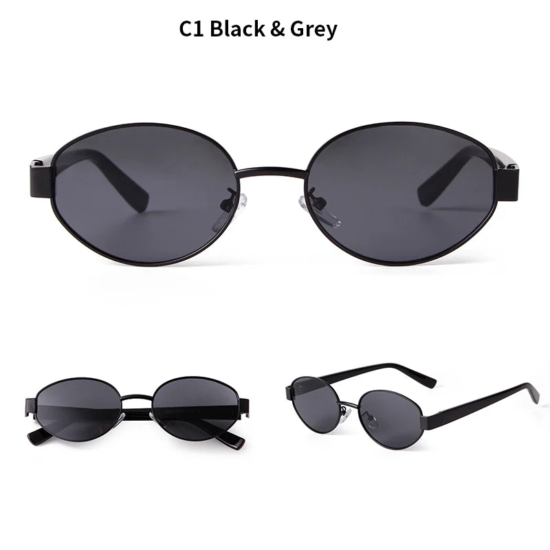 Retro vintage sunglasses with yellow lens and UV400 protection