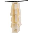 Organizador Colgante del Armario 10 Bolsos Ahorro De Espacio Plegable