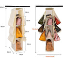 Organizador Colgante del Armario 10 Bolsos Ahorro De Espacio Plegable